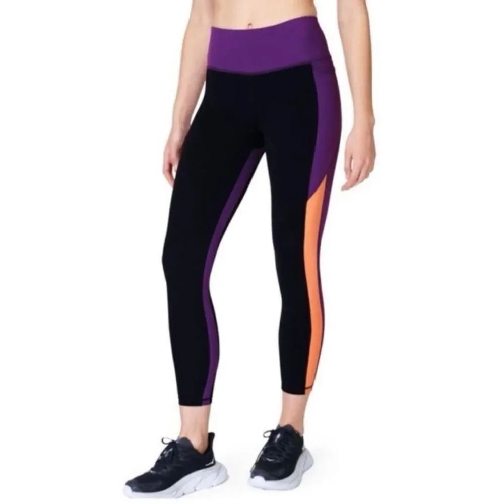 SWEATY BETTY Power High Waist Workout Leggings Womens Size 4 7/8 Length